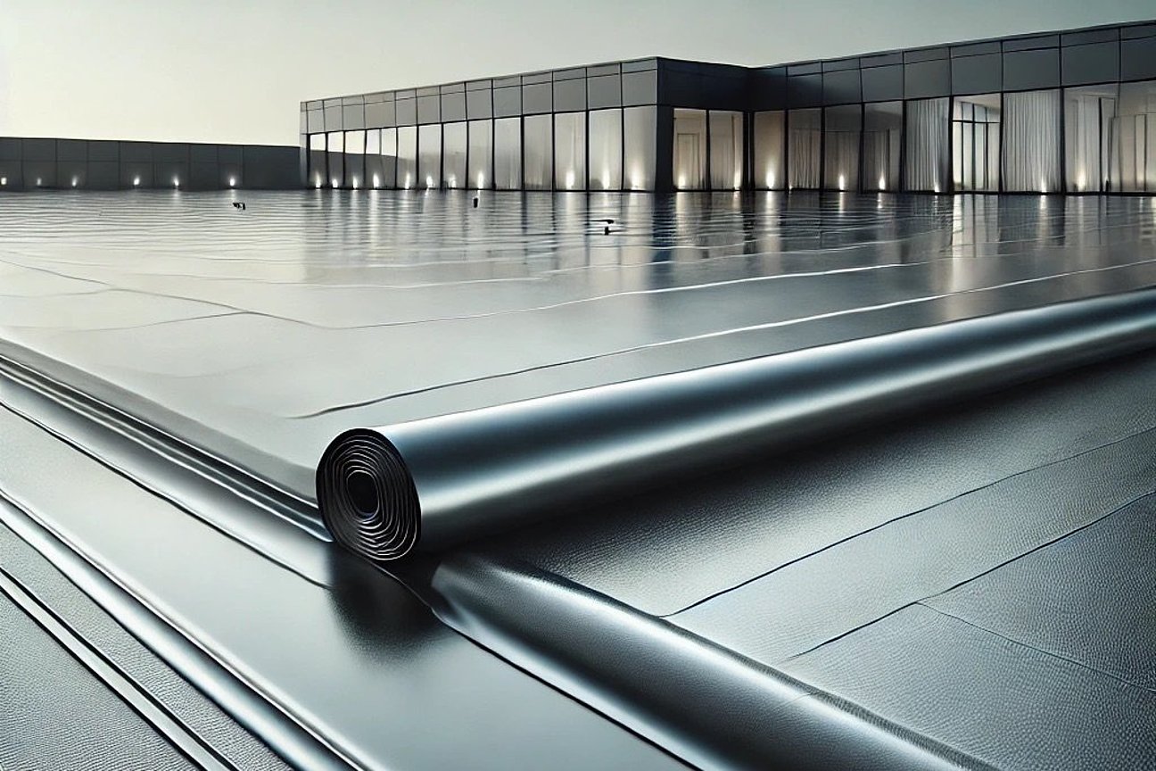 flat_roof_with_waterproofing_material